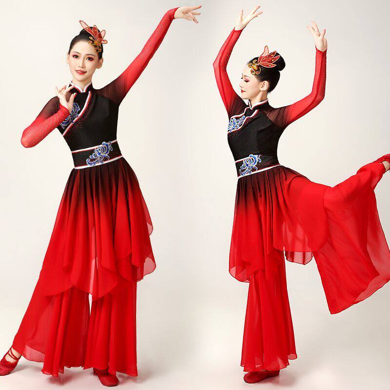 古典舞演出服女飘逸中国