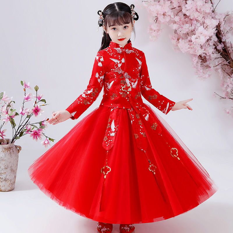 女童汉服长袖夏款套裙儿