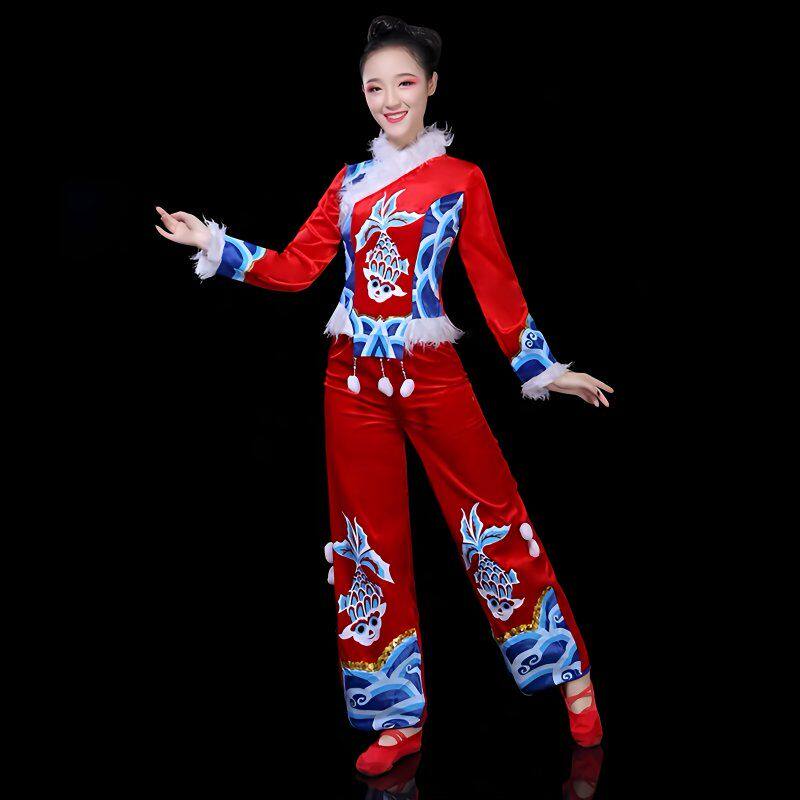 秧歌演出服东北喜庆表广