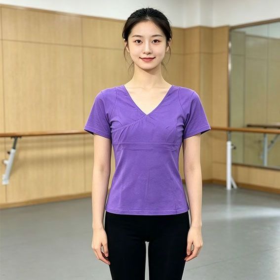 舞蹈练功服上衣成人女圆