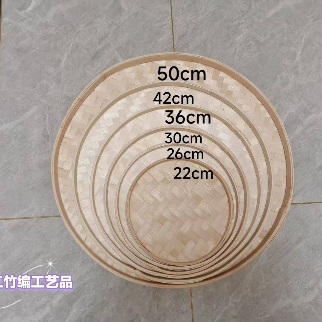 手工编织簸箕竹编套装茶