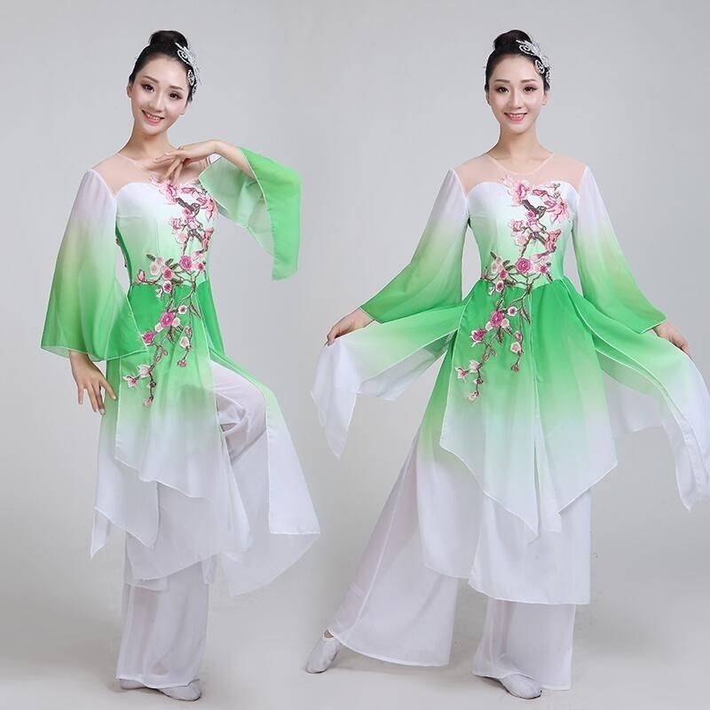 古典舞秧歌服成人女飘逸