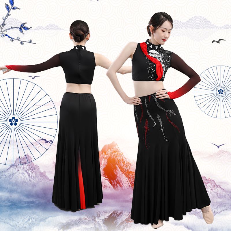 新款女花腰傣族舞蹈服孔