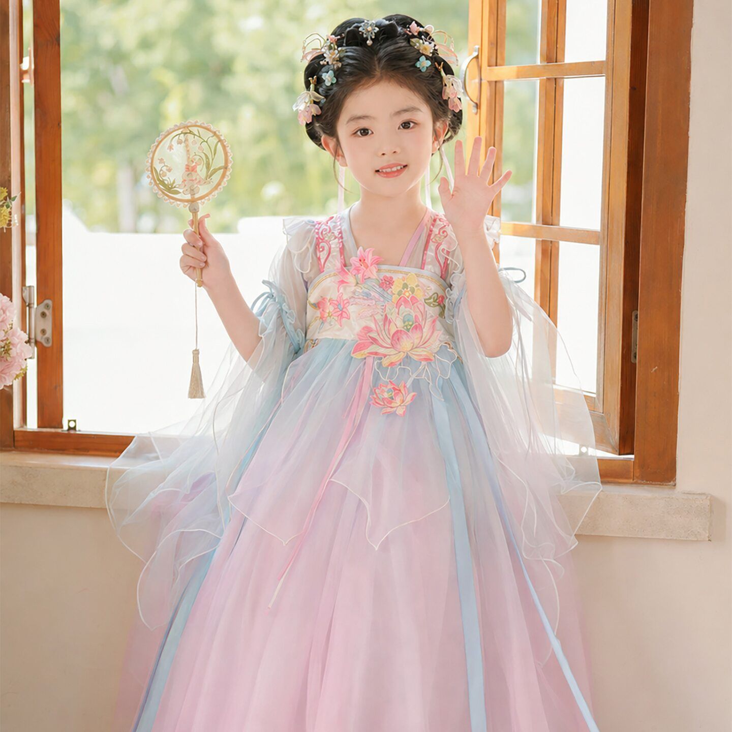 女童汉服连衣裙2026新款