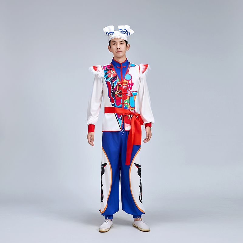 传统服装陕北安塞腰鼓秧