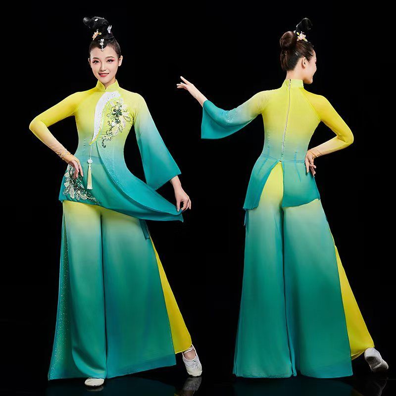 胶州秧歌服女新款飘逸中