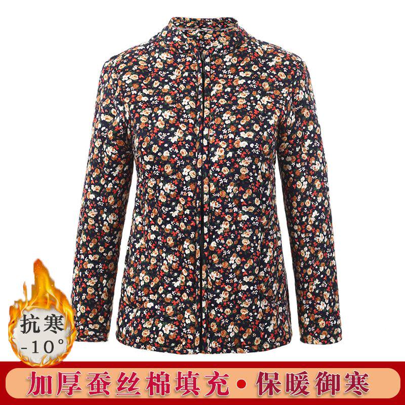 冬季蚕丝棉加绒加厚棉袄