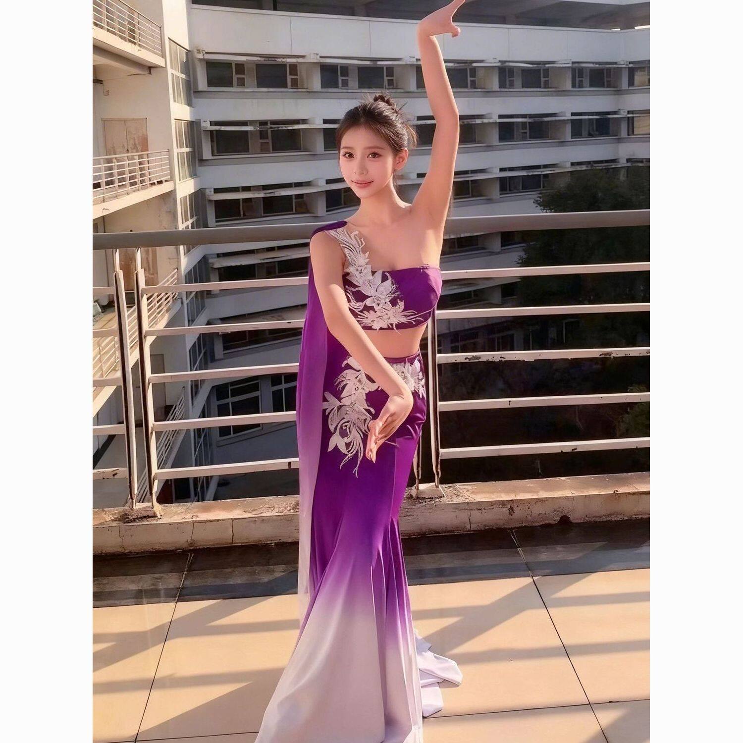 傣族舞蹈服装南孔雀舞演