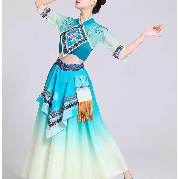 新款胶州秧歌舞蹈服乡村