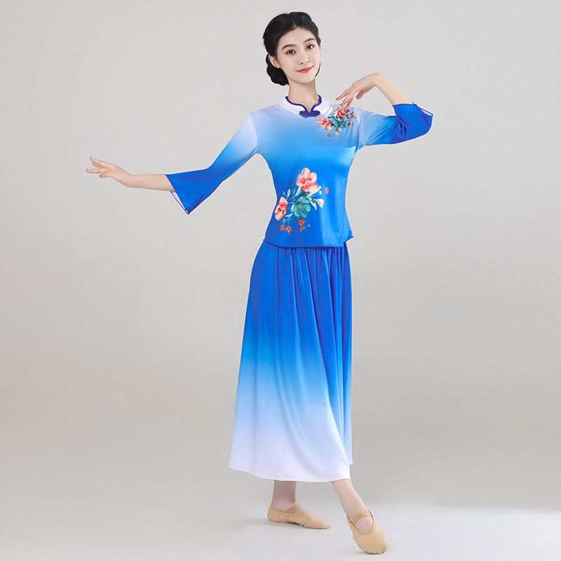 广场舞服装新款夏季中袖
