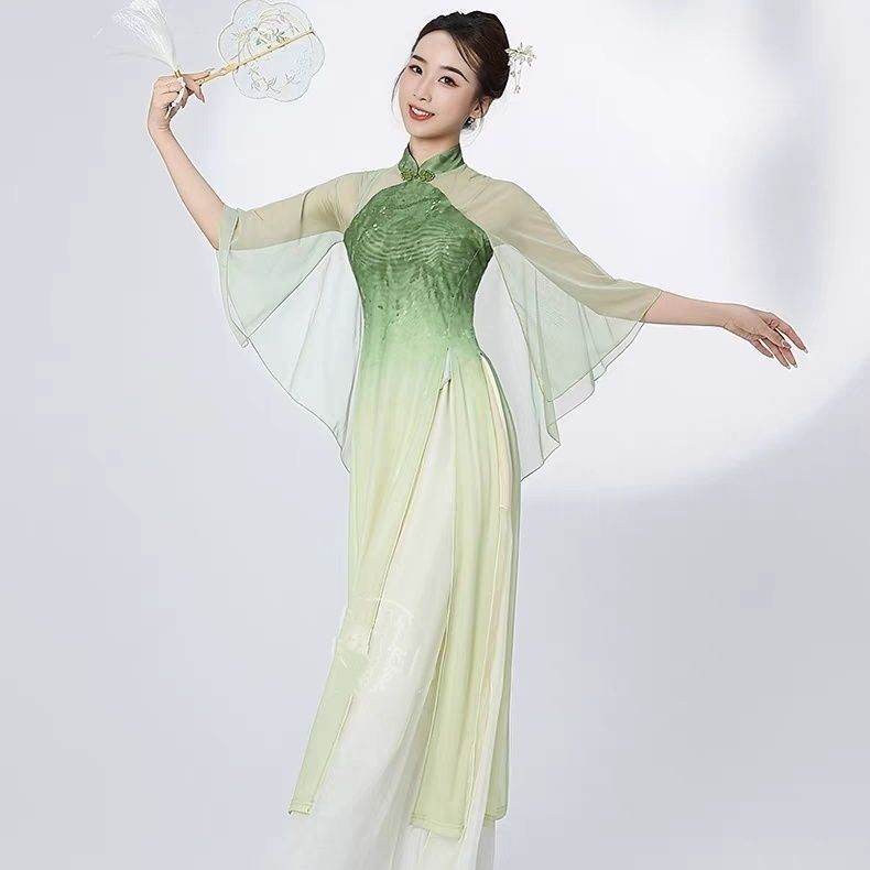 古典舞练功服女中国风渐