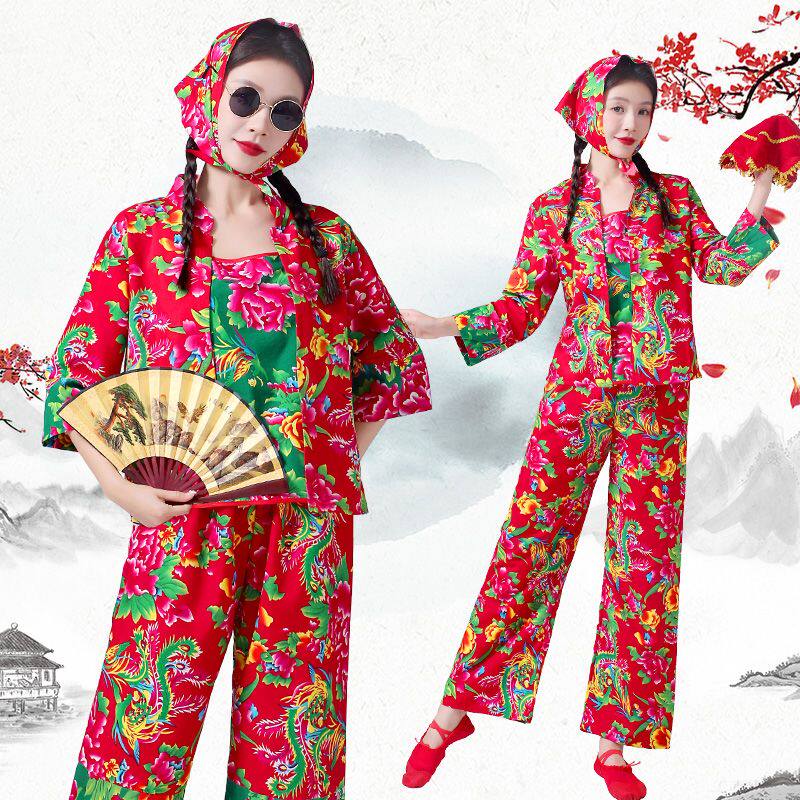 东北大花布村姑女二人转