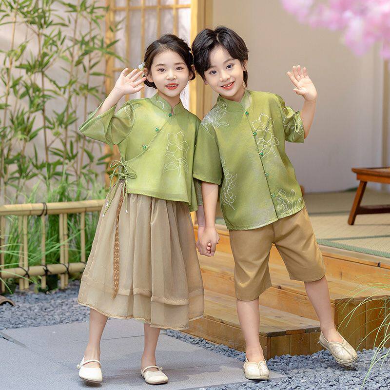 儿童幼儿园中秋表演服中