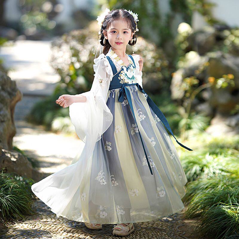 儿童汉服女中国风襦裙夏