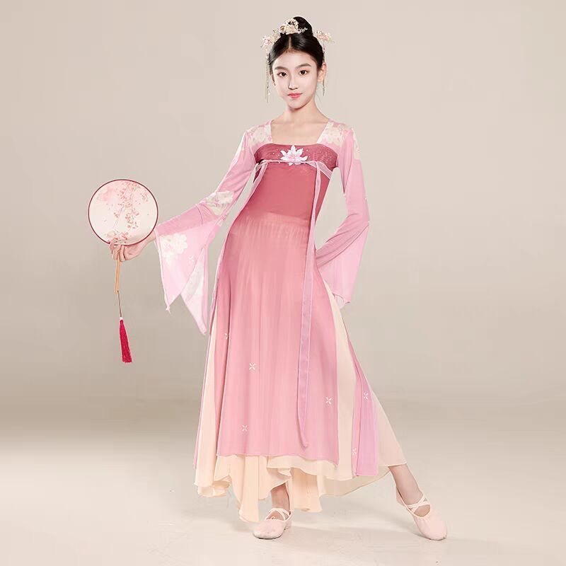 儿童古典舞演出服女童飘