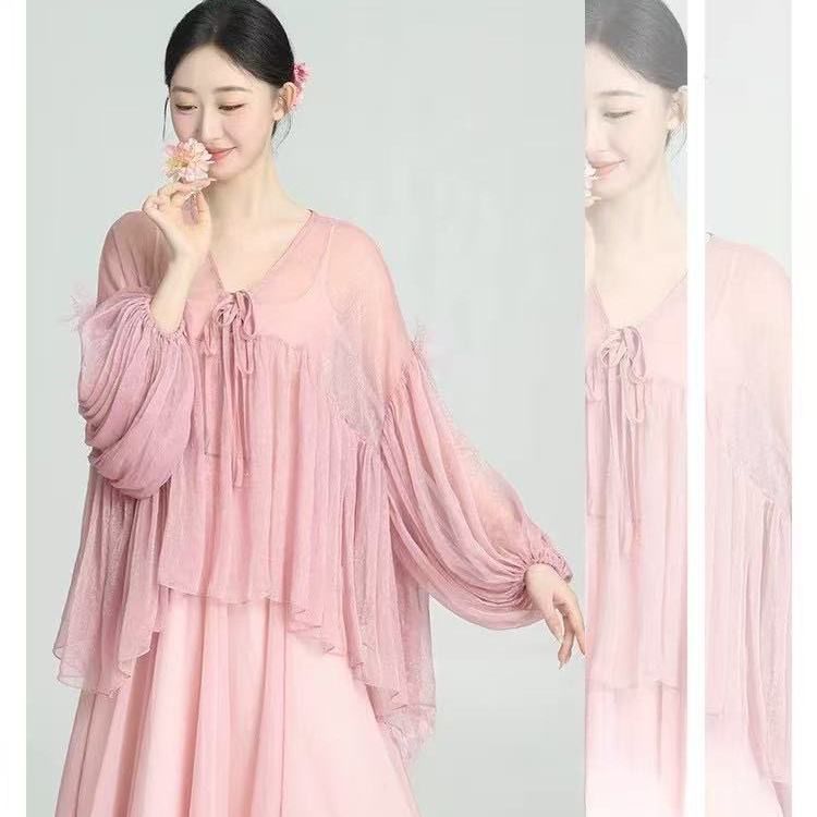 古典舞蹈服仙气宽松灯笼