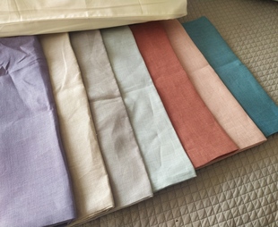 优质纯亚麻枕套冬暖夏凉生态环保35X50 48X74CM 40X60