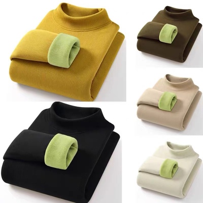 women fleece-lined thermal winter top tight worm velvet wear