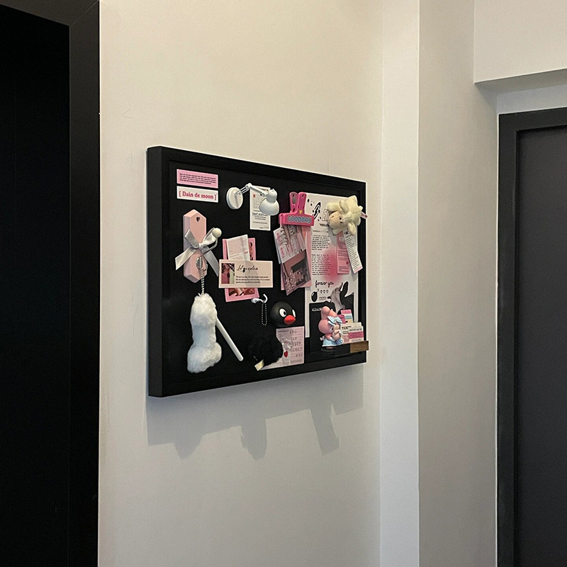 电表箱遮挡装饰磁吸黑板收纳板吸磁铁照片墙贴磁性冰箱贴入户展示