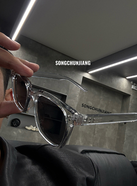 宋春江同款 新款韩版墨镜男女同款时尚高级感透明框显瘦遮阳镜