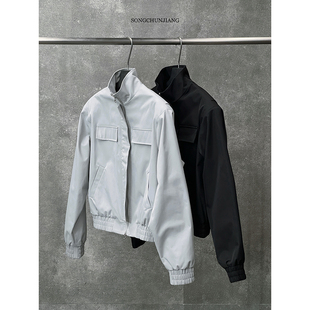 宋春江同款 型早秋硬汉fitlook百搭外套 骑兵服2.0夹克短宽复古版