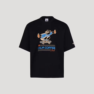 Adidas阿迪达斯男装2026夏季新款GFX TEE SS 2日常休闲T恤KY5739