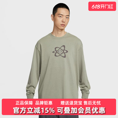Nike耐克男装2025冬季新款TEE LS OC SWOOSH TRIM长袖T恤HV0149