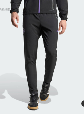 Adidas阿迪达斯男裤2025秋季新款MUFC C VT P曼联训练长裤JV5352