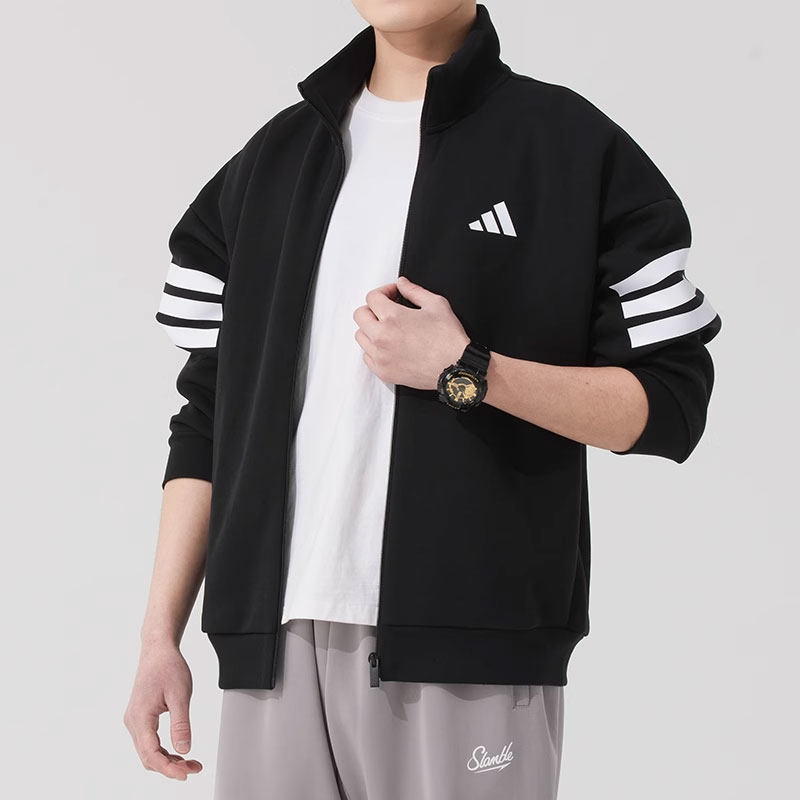 Adidas阿迪达斯男装2025春季新款运动休闲立领拉链时尚外套JD4885