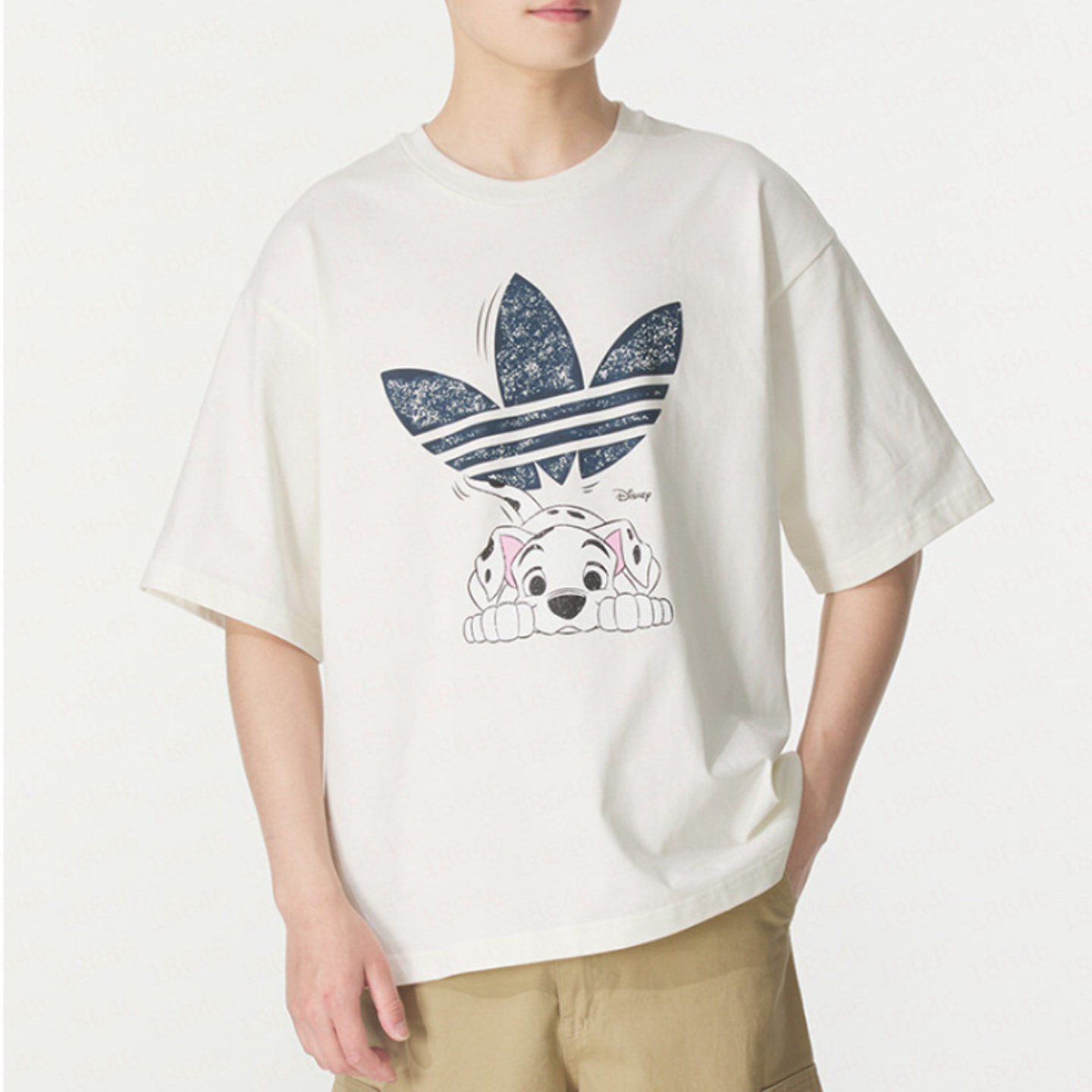 Adidas阿迪达斯三叶草男装秋季新款M GFX TEE休闲短袖T恤KG6683