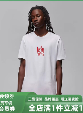 Nike耐克男装秋季新款印花圆领舒适透气短袖T恤 FD7026