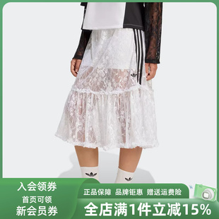 新款 SKIRT休闲半身裙KD2288 2025夏季 Adidas阿迪达斯三叶草女装