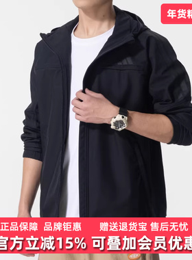 Adidas阿迪达斯男装2025冬季新款SL WARM JKT梭织休闲夹克KA1307