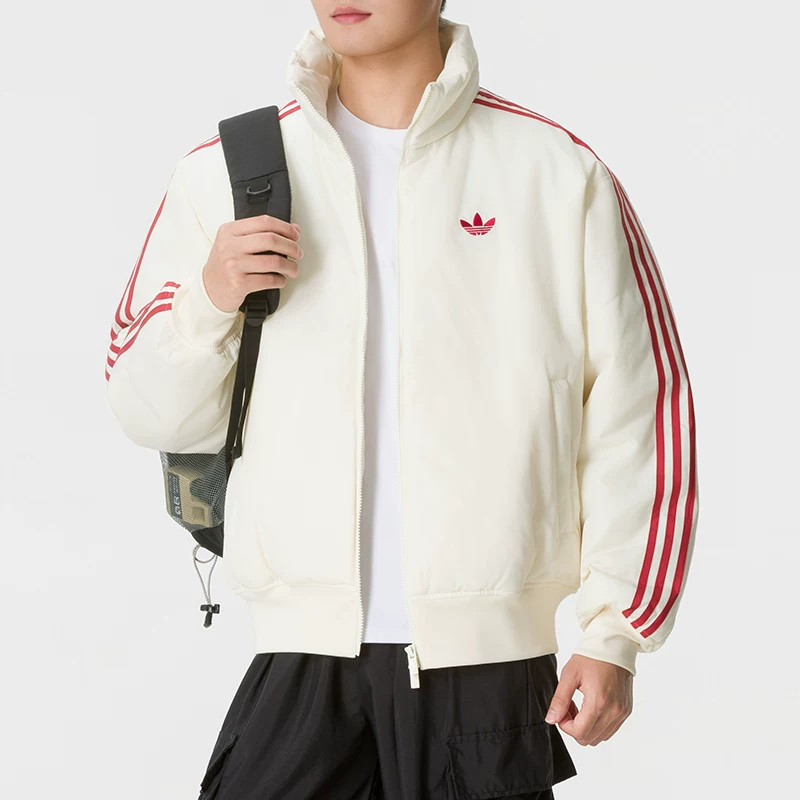 Adidas阿迪达斯三叶草男装2026冬季新款FIREBIRD JKT棉服KS4156
