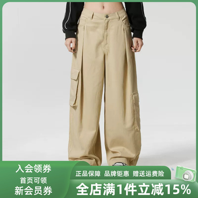 Adidas阿迪达斯三叶草女裤2025冬季新款PANTS W运动阔腿裤IA7510