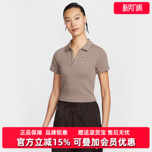 2025秋季 POLO衫 新款 SS休闲短袖 DV7885 ESSNTL Nike耐克女装