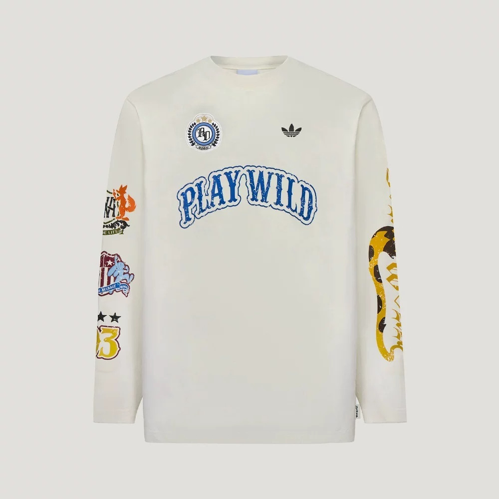 Adidas阿迪达斯三叶草男装2026冬季新款WILD LS TE休闲长袖KX4895