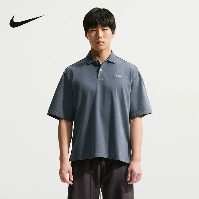 Nike耐克男装2026夏季新款CLUB JERSEY POLO WASHE休闲T恤IF0732图片