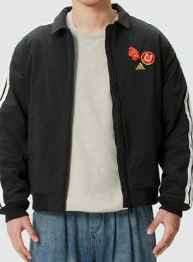 Adidas阿迪达斯男装2025冬季新款NYR 3S WV JKT保暖外套KE4057