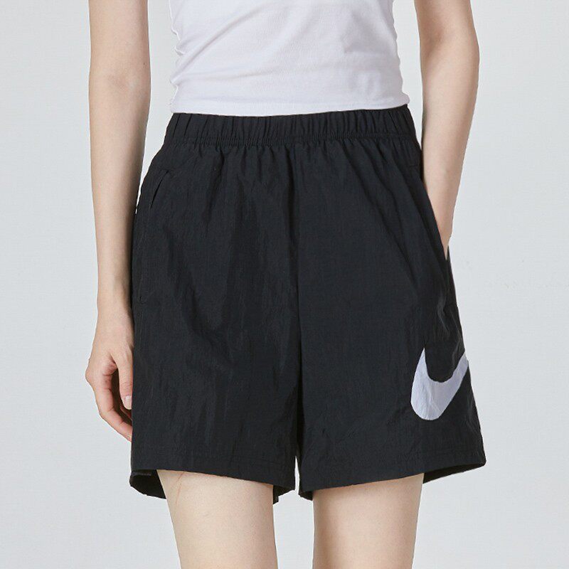 Nike耐克女裤2025夏季新款梭织宽松健身训练跑步运动短裤DM6740 - 实物图