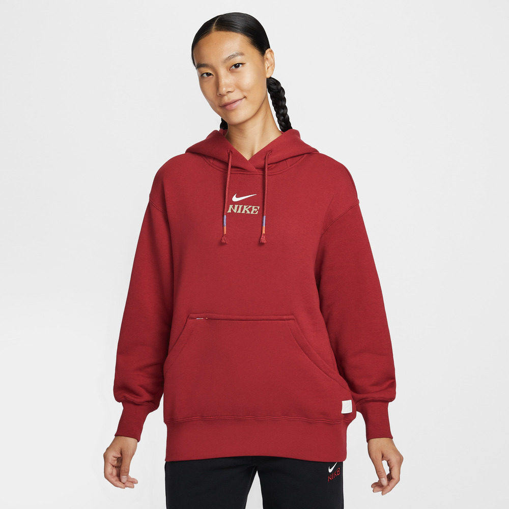 Nike2耐克女装2025冬季新款FLC OS PO HD CNY毛圈连帽卫衣IQ3826,运动服/休闲服装,运动卫衣/套头衫,淘宝优惠券,粉丝福利购,淘宝优惠卷