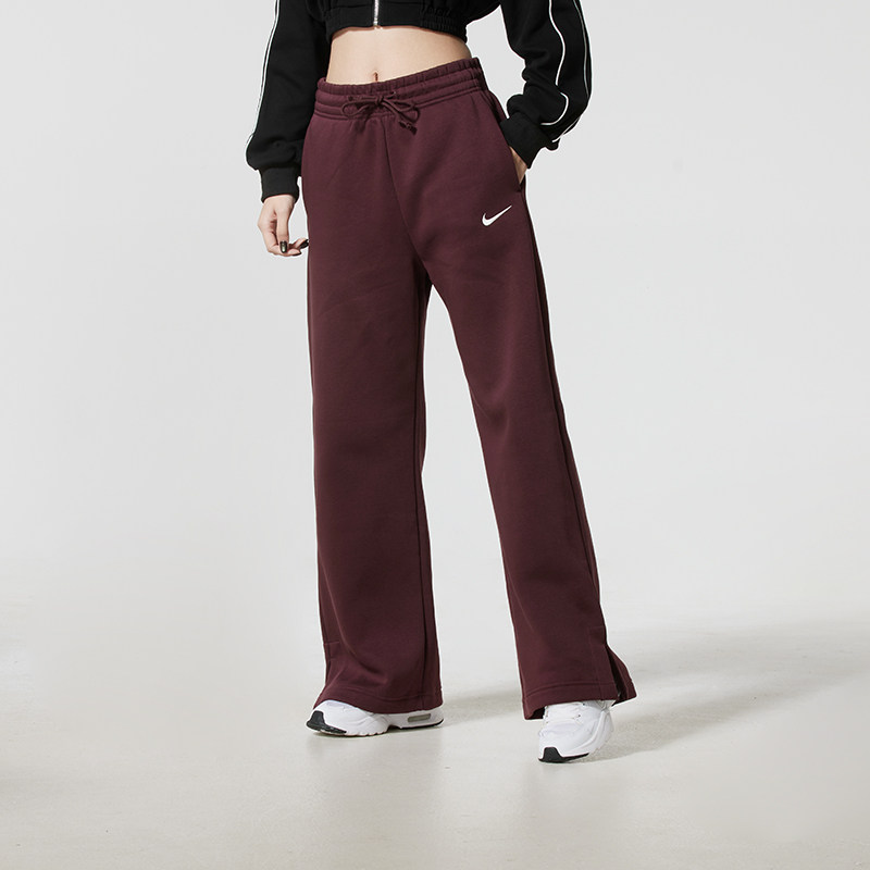 Nike耐克女裤2025冬季新款NSW PHNX FLC针织加绒长裤IH1012