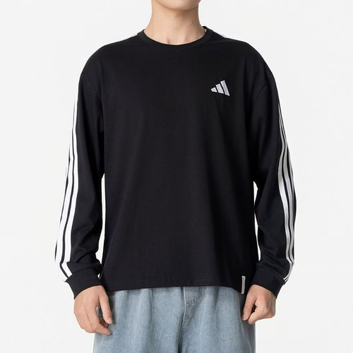 Adidas阿迪达斯男装2026秋季新款ES+ 3S L/S TEE运动T恤KF3728