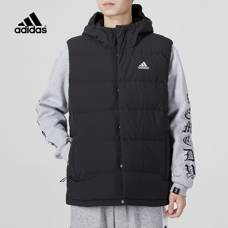 阿迪达斯男子运动休闲羽绒马甲