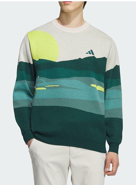 Adidas阿迪达斯男装2025冬季新款GRF SWEATER套头毛衣JL7951