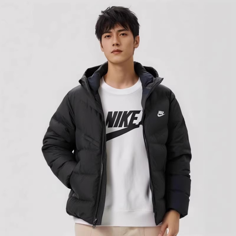 Nike耐克男装冬季新款运动休闲简约百搭保暖连帽羽绒服FB8178