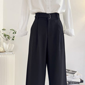 裤 通勤气质休闲西裤 女2026春夏窄版 宽松直筒裤 阔腿裤 垂感高腰西装