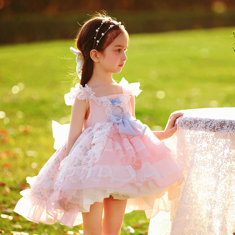女童A类公主裙洛丽塔雪纺礼服裙