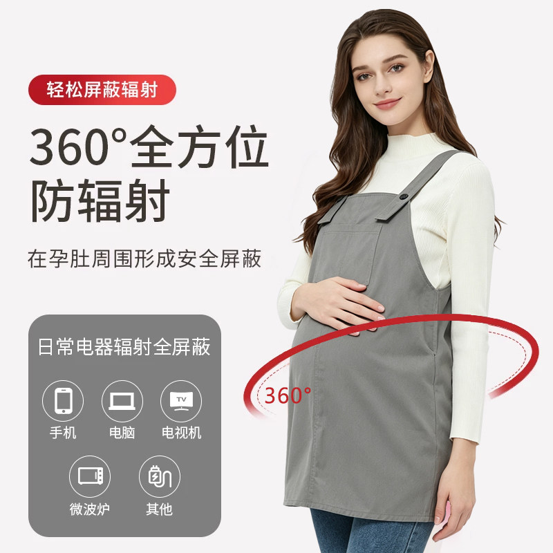 腹部双层加强孕妇防辐射服上班图片