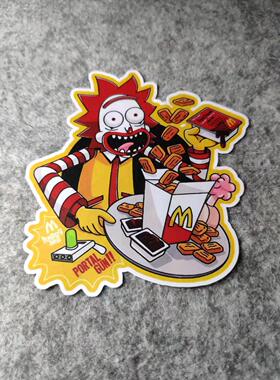 瑞克莫迪摩托改装车贴后窗划痕遮挡touge漂移机车摩托D1882